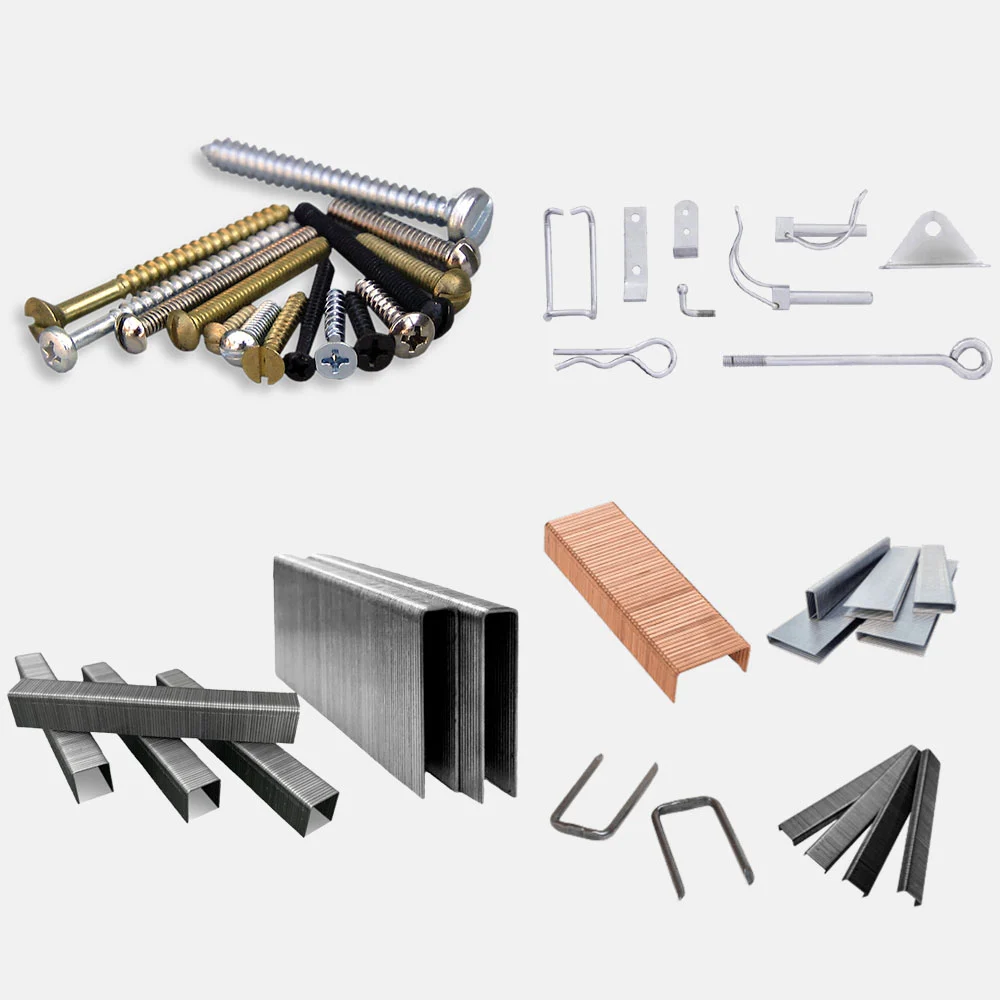 Pack de produtos como Grampos industriais e Fixadores de alta precisão