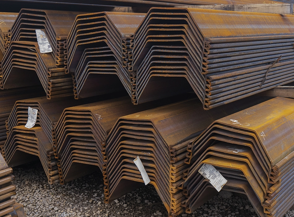 Locação de estaca prancha